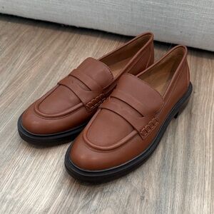 Madewell Brown Leather Loafers